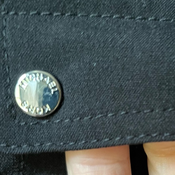 Michael Kors Half Zip Shirt Dress, Black, Size medium - Picture 8 of 11